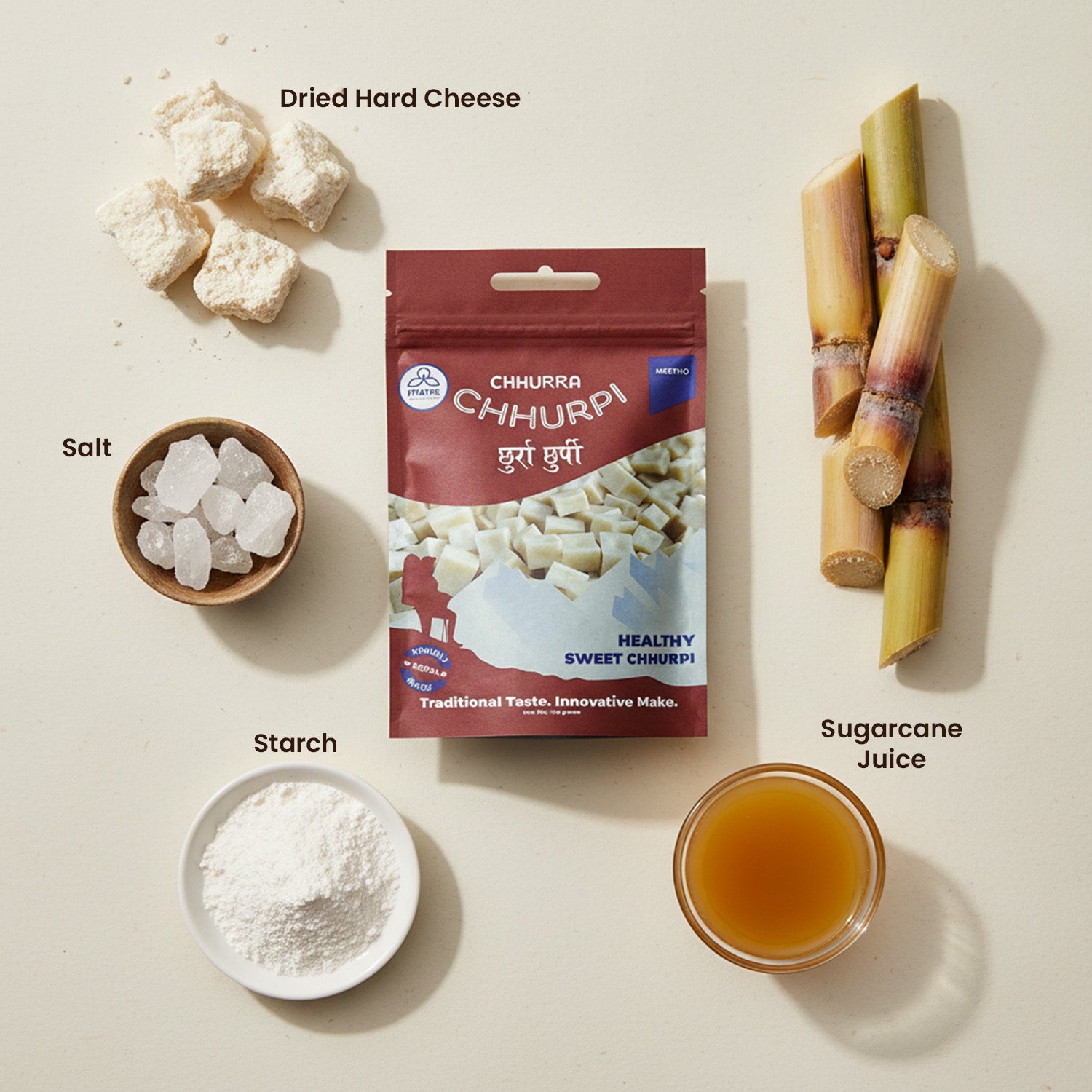 Mana Chhurra Chhurpi Mitho Ingredients
