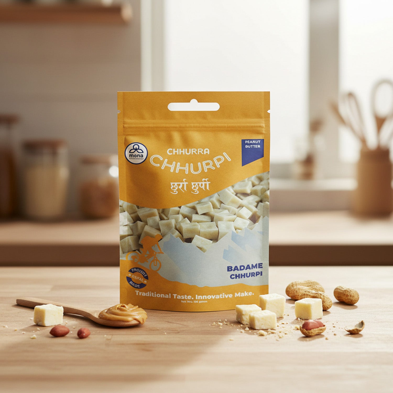 Mana Chhurra Chhurpi Peanut Butter Lifestyle