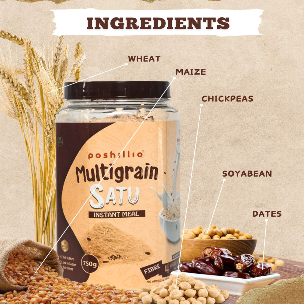 Poshilo Multigrain Sattu Ingredients