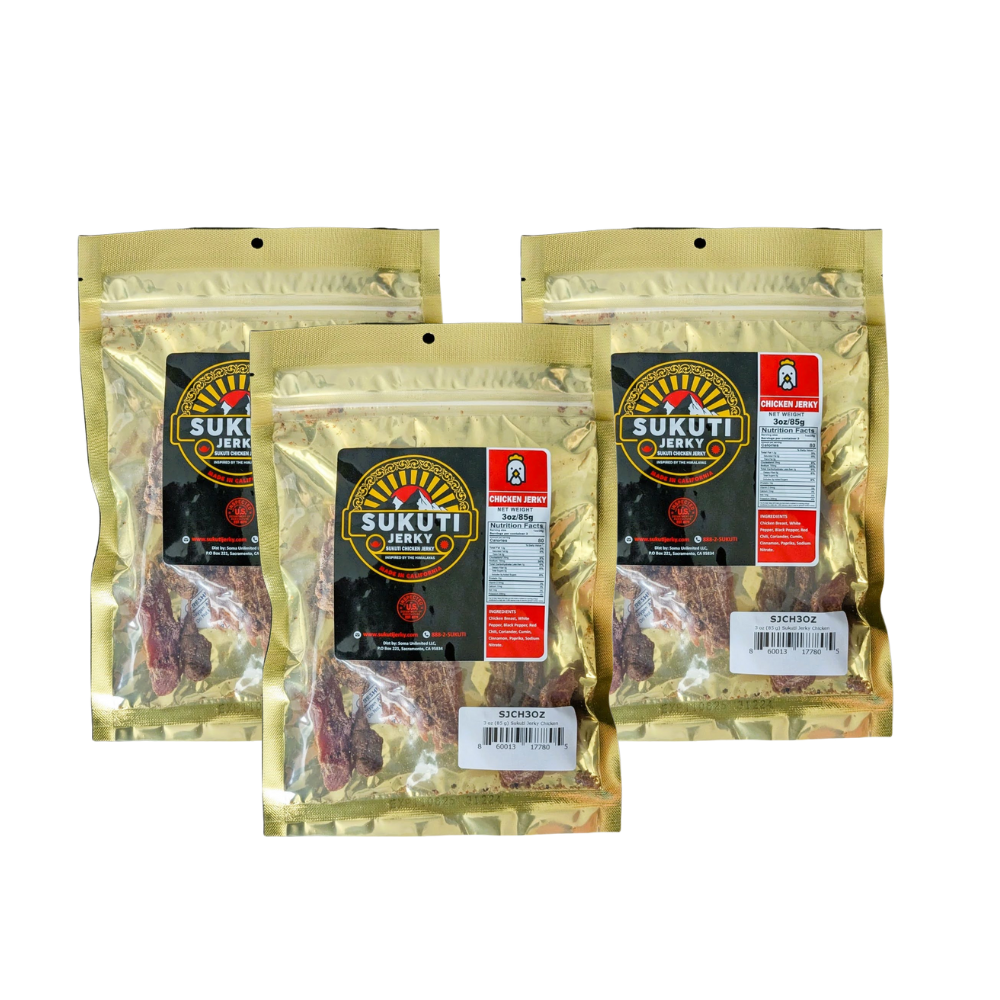 Sukuti Chicken Jerky 3 Pack