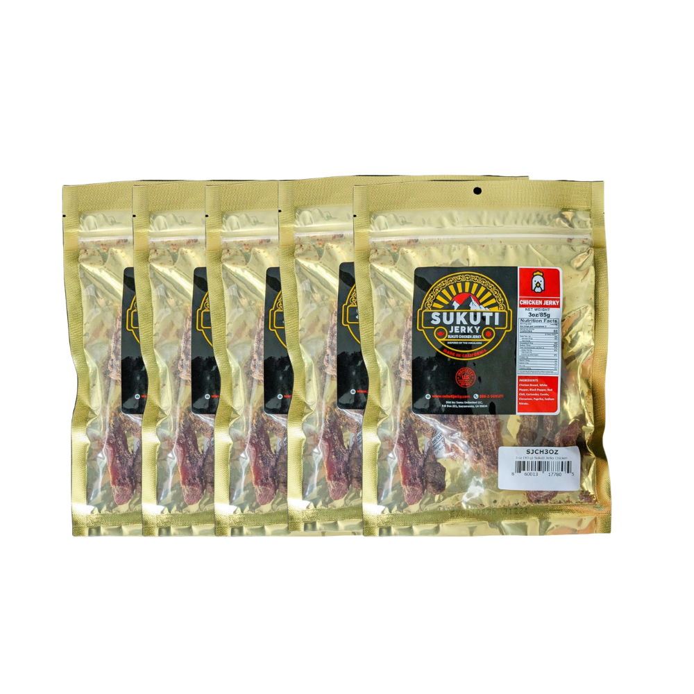 Sukuti Chicken Jerky 5 Pack