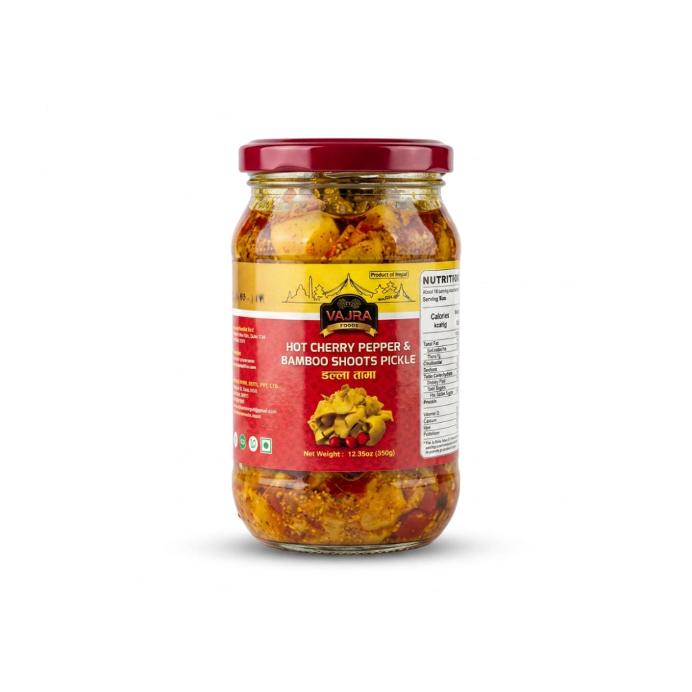 Dalle Aamp Achar (Hot Cherry Pepper and Mango)