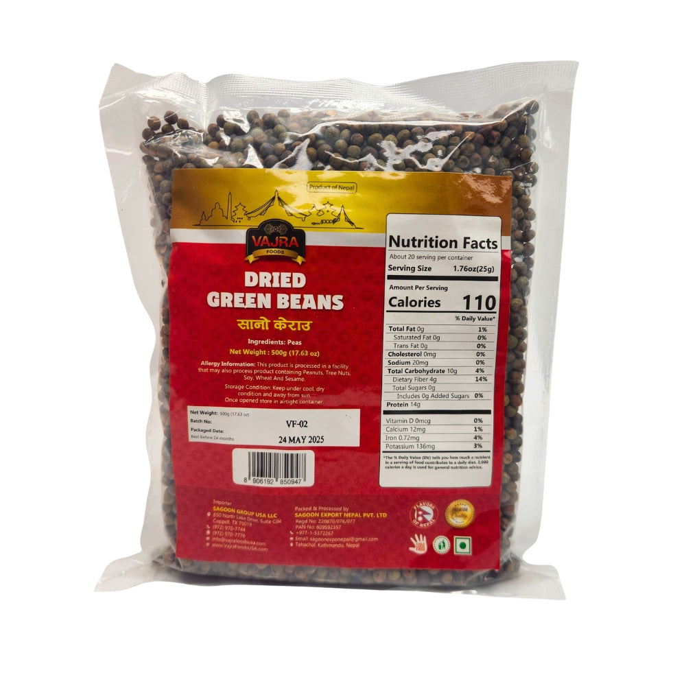 Sano Kerau (Dried Green Beans)