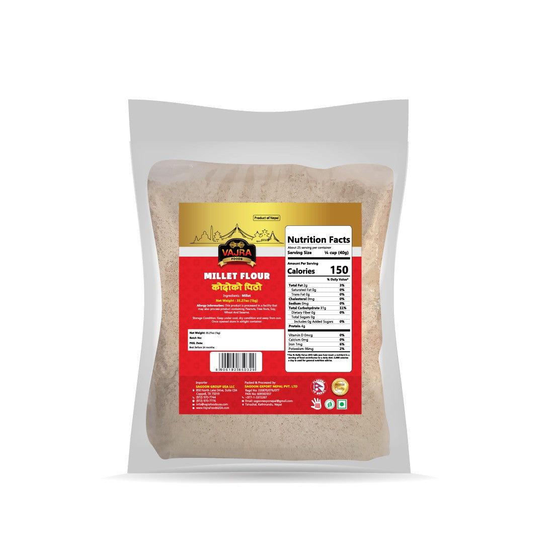 Kodo ko Pitho (Millet Flour)