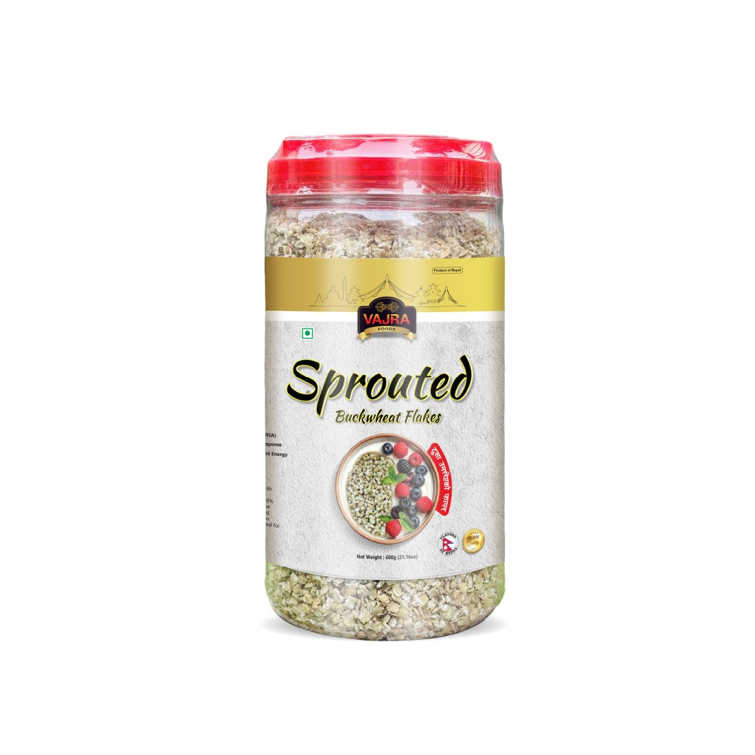 Kodali Phapar Flakes (Sprouted Buckwheat)